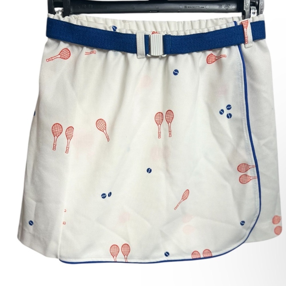 Vintage 70s Girls Jantzen White Tennis Club Sporty Skort size 10 Made In…